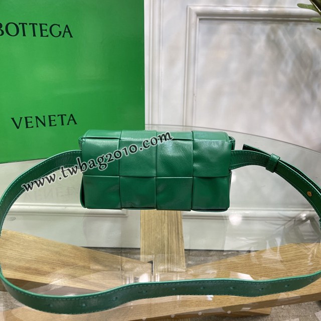 Bottega veneta高端女包 KF0023 寶緹嘉爆款賽車綠CASSETTE腰包 BV經典款四格腰包/胸包/斜挎包/單肩包  gxz1395